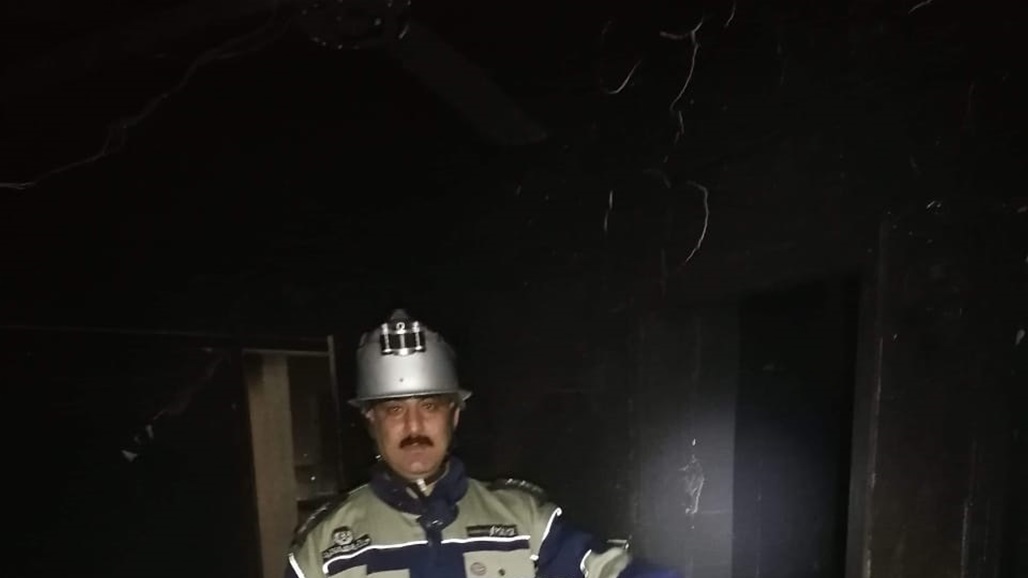 اندلاع حريق داخل فندق وسط بغداد