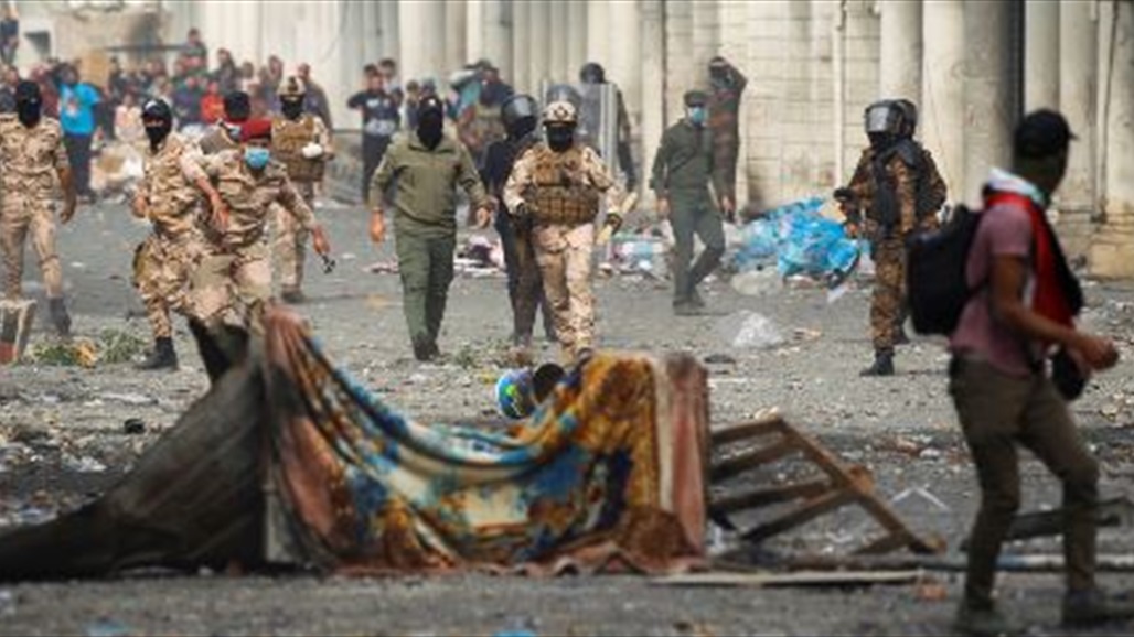 عمليات بغداد تعلن اصابة خمسة اشخاص بكرات "صجم" في ساحة الوثبة