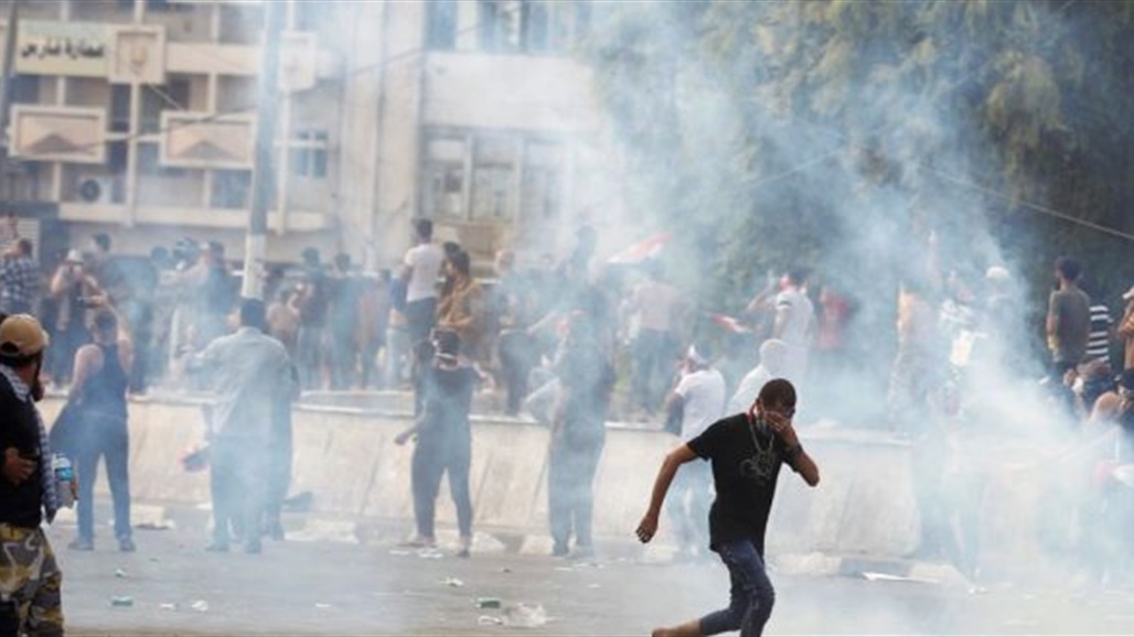 تجدد المصادمات قرب نفق التحرير وسط بغداد وتسجيل اربع حالات اختناق
