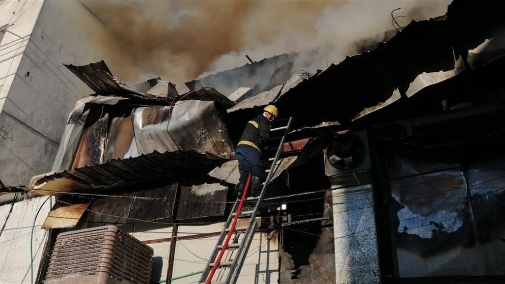 اندلاع حادث حريق في مطعم وسط بغداد