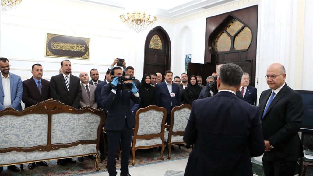 صالح خلال تكليفه الزرفي: نأمل العمل على إجراء انتخابات مبكرة وتحقيق تطلعات العراقيين