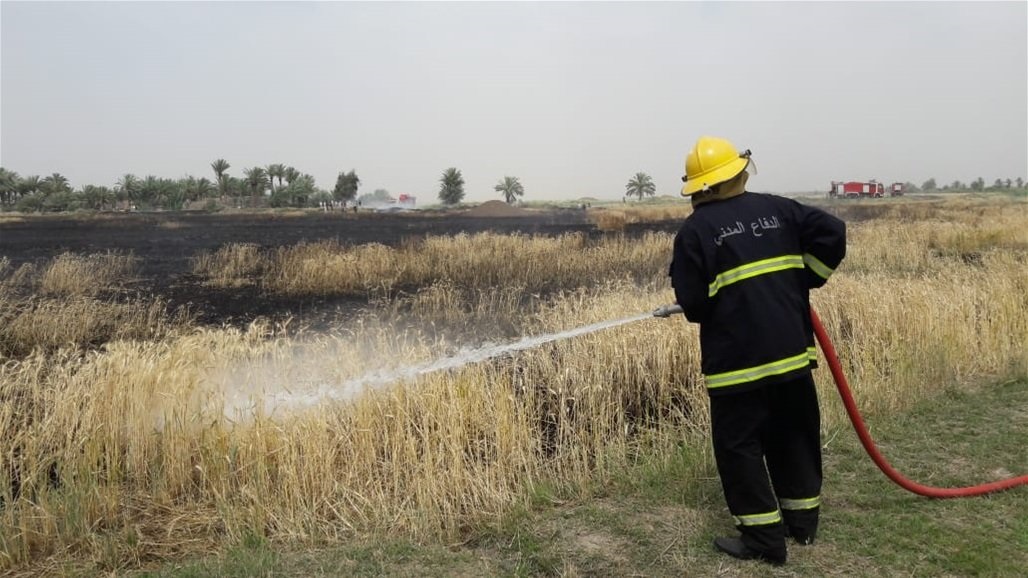 الدفاع المدني يعلن موقف حرائق المحاصيل في 12 محافظة