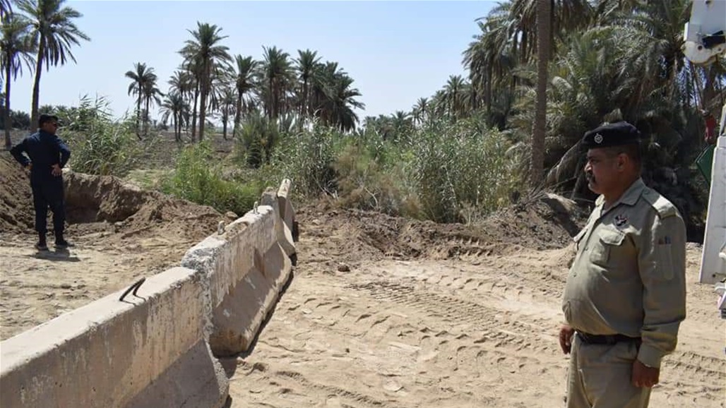  بالصور.. الكوفة تقطع الوصل عن الديوانية بالكونكريت 