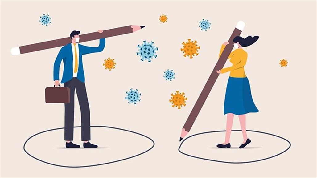 تحديد مسافة جديدة للتباعد الاجتماعي الآمن في زمن كورونا