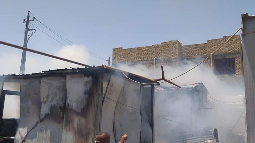 الدفاع المدني يخمد الحريق الذي اندلع بمستشفى الحسين في ذي قار