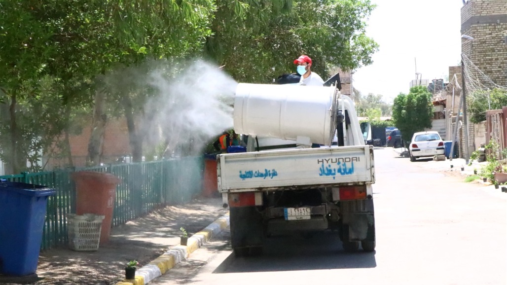 بالصور.. "مدافع" تلاحق كورونا في بغداد