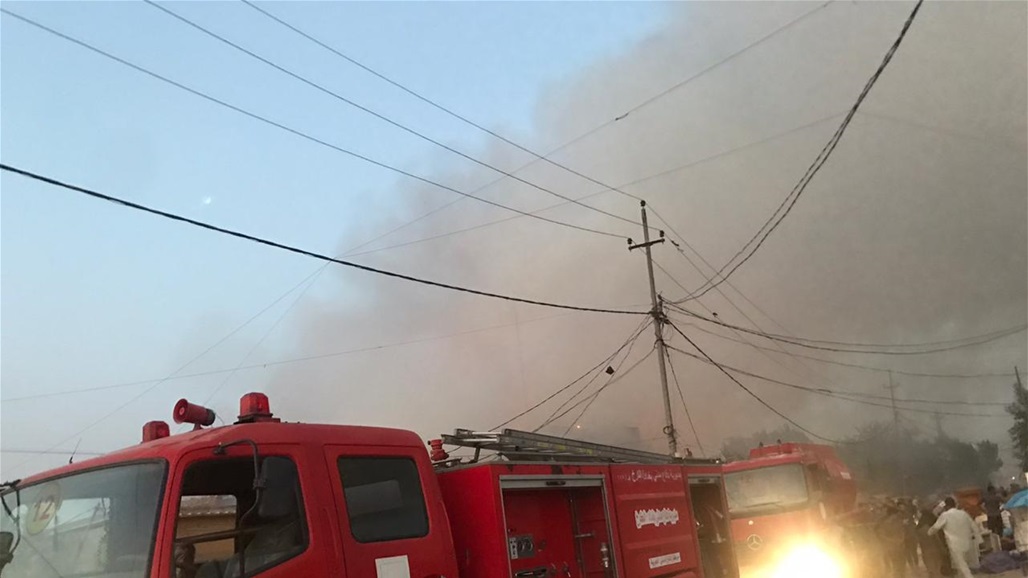 الدفاع المدني تعلن اخماد حريق في مشروع "بزل" شمال غربي بغداد