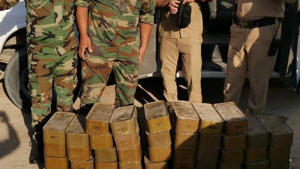 العثور على 46 حاوية عتاد مخبئة داخل عجلة مدنية شمالي بغداد
