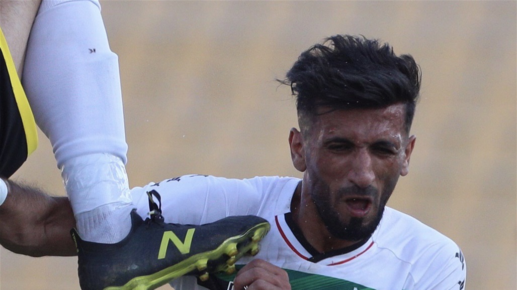 بالصورة.. "ركلة في الوجه" تخرج مباراة بالعراق من إطارها الودي