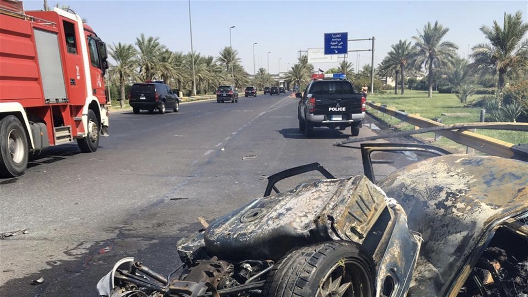 مصرع شخصين وإصابة ثالث جراء احتراق سيارة على طريق مطار بغداد