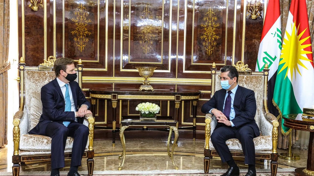 بارزاني والسفير البريطاني يبحثان الاوضاع العراقية و"اتفاق سنجار" 