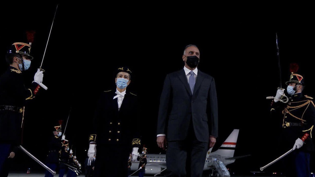 الكاظمي يجتمع مع نظيره الفرنسي في باريس