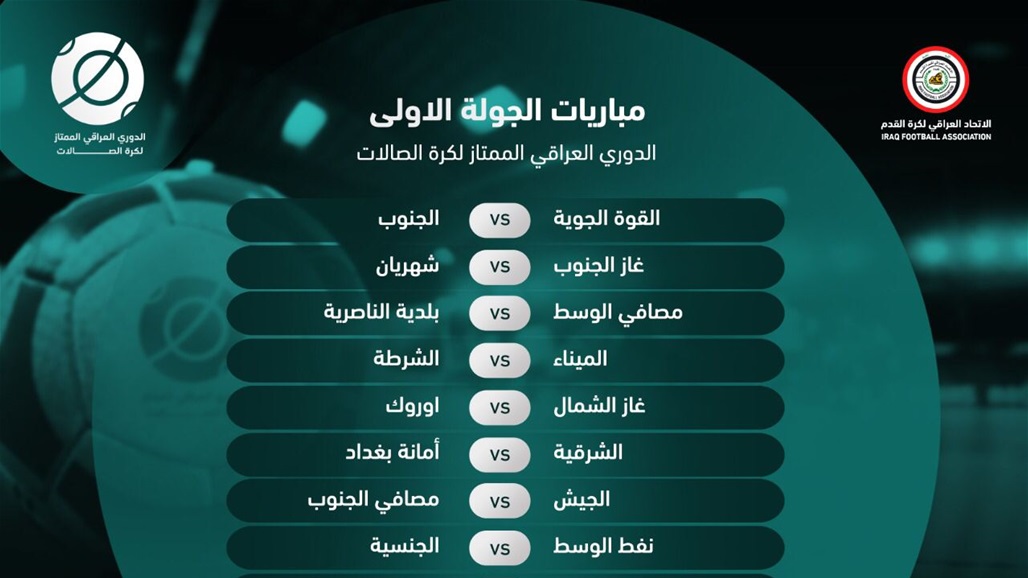 نتائج قرعة دوري كرة الصالات 