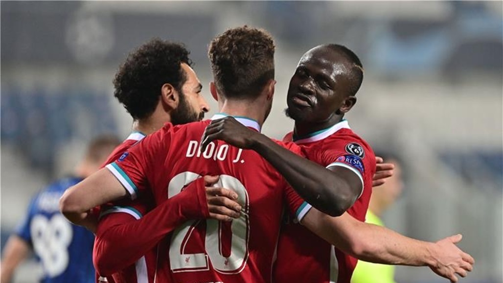 جوتا وصلاح يقودان ليفربول لاكتساح اتلانتا في دوري الابطال