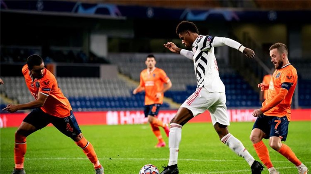 باشاك شهير يفاجئ مانشستر يونايتد ويلحق به الخسارة الأولى في دوري الأبطال