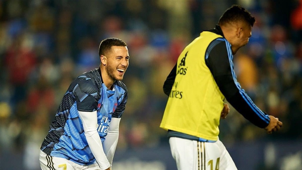 ريال مدريد يعلن اصابة هازارد وكاسيميرو بفيروس كورونا