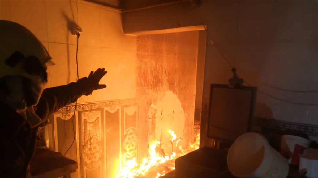 الدفاع المدني يعلن انقاذ خمسة عمال سوريين من حريق مطعم في الفلوجة