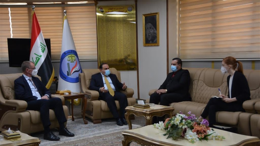 وزير العدل والسفير الالماني يبحثان توقيع مذكرة التفاهم بين الجانبين