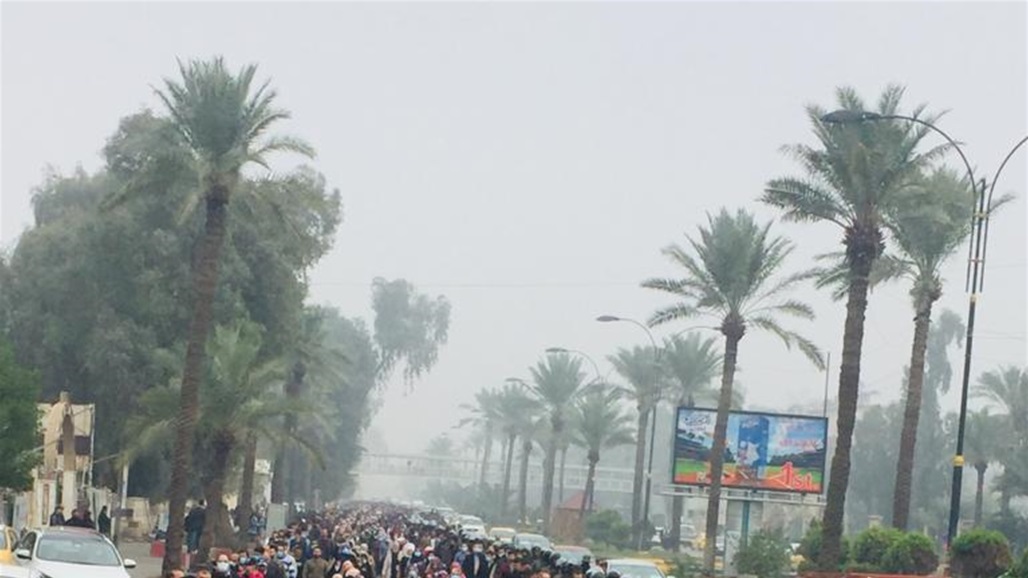 بالصور.. مسيرة احتجاجية وسط بغداد