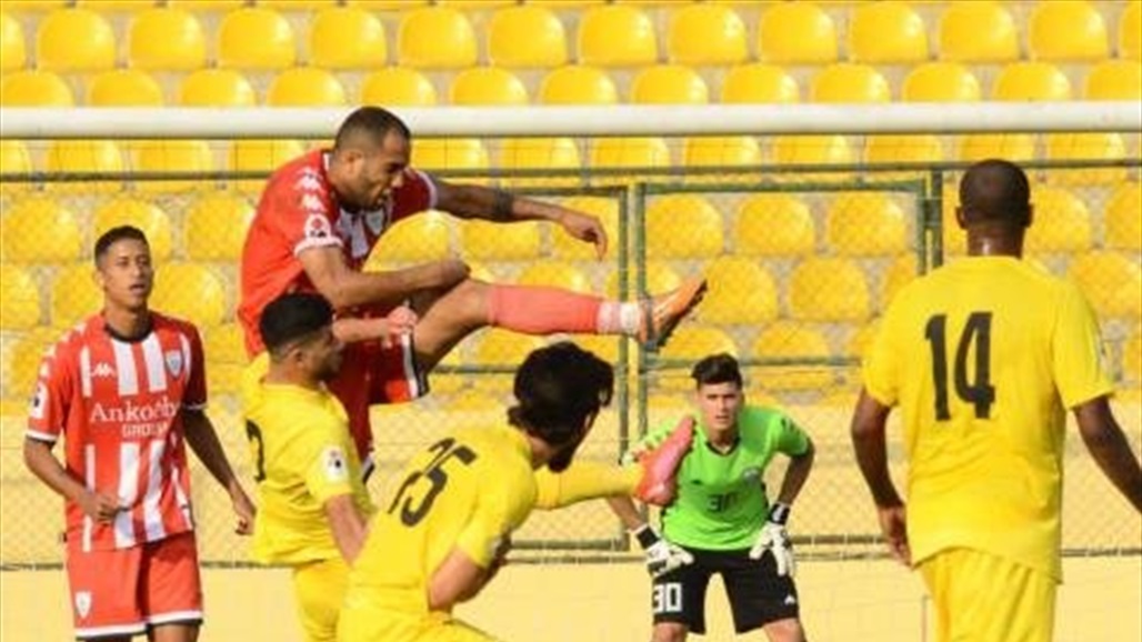 ايقاف مباراة الديوانية والكهرباء بسبب دخول الجماهير الى الملعب