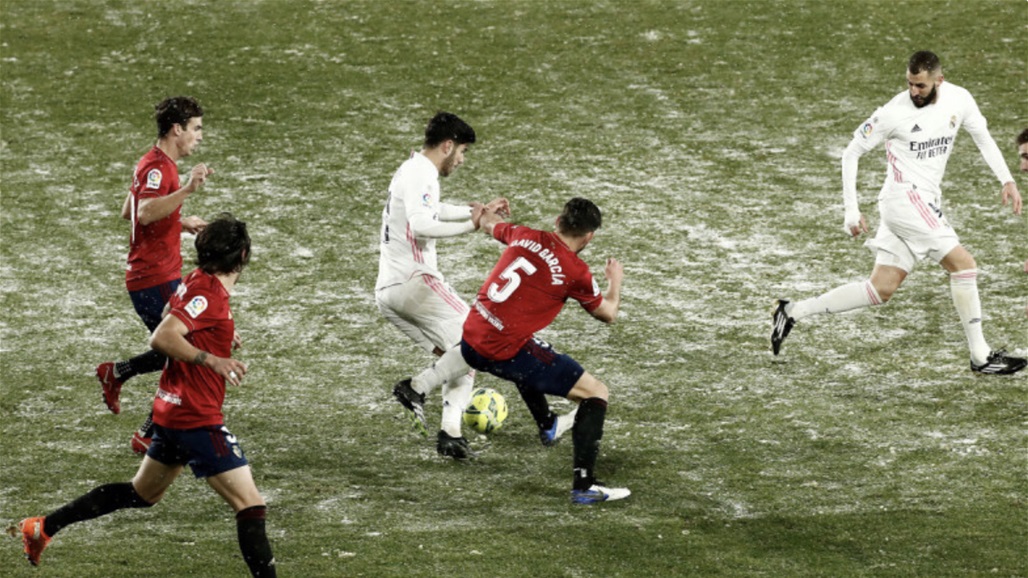 ريال مدريد عالق في بامبلونا بسبب العاصفة الثلجية