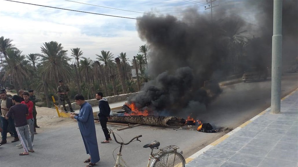 الموارد المائية: متجاوزون على نهر الفرات أغلقوا طريقاً بالبصرة بتحريض من نائب