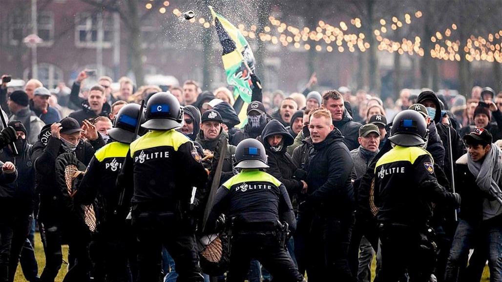 احتجاجات في هولندا لليوم الرابع على التوالي
