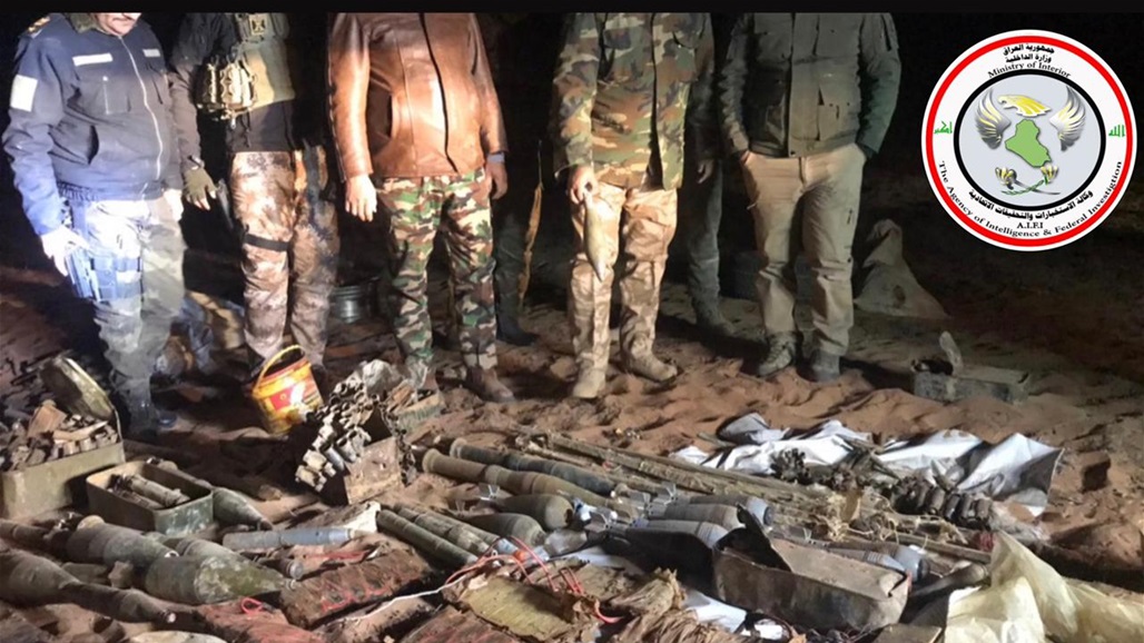 الاستخبارات تضبط وكرين احدهما عبارة عن مخبأ للأسلحة في الانبار