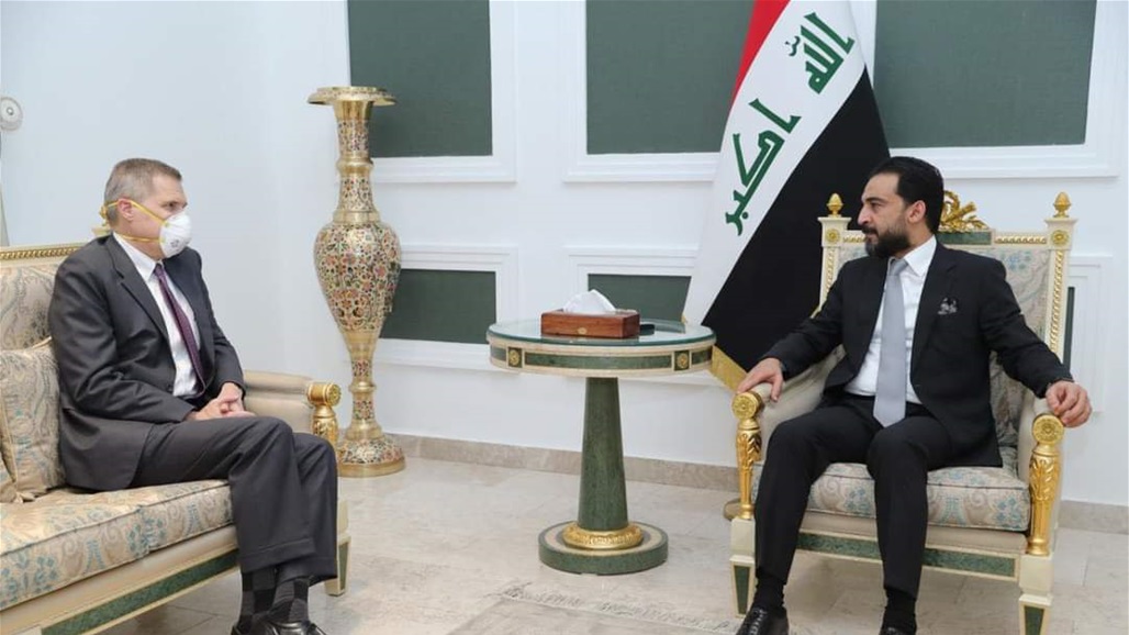 Al-Halbousi discusses with Toller the strategic cooperation between Iraq and the United States