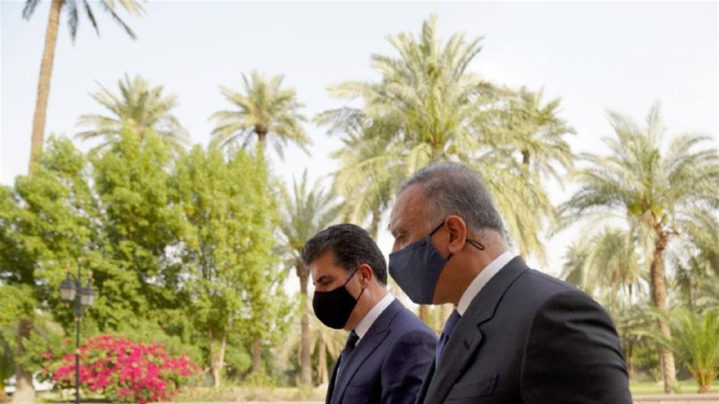 الكاظمي يؤكد للبارزاني ضرورة تعزيز التكامل الامني بين بغداد وأربيل