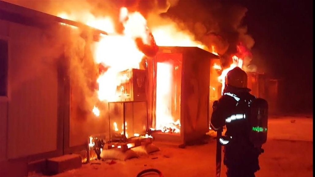 مصرع امرأة وثلاثة أطفال بإندلاع حريق بمخيم للنازحين في الانبار