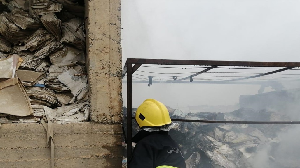 حريق داخل دائرة حكومية في صلاح الدين (صور)