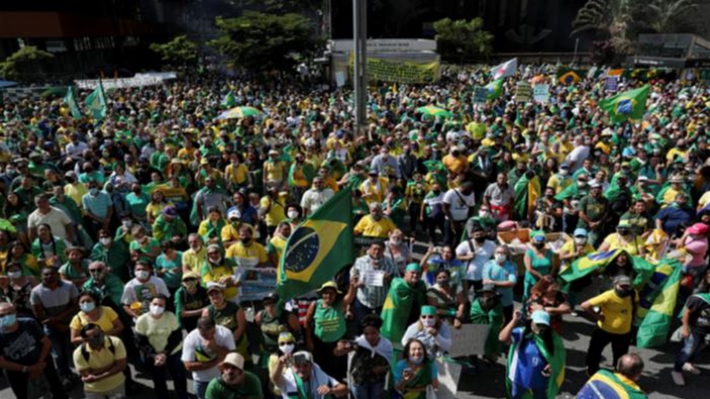 رغم كورونا..تظاهرات حاشدة في البرازيل تأييداً للرئيس بولسونارو
