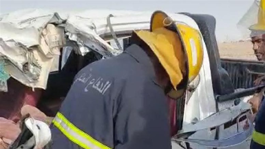 حادث سير مروع يودي بحياة سائق وإصابة آخر في كربلاء (صور)