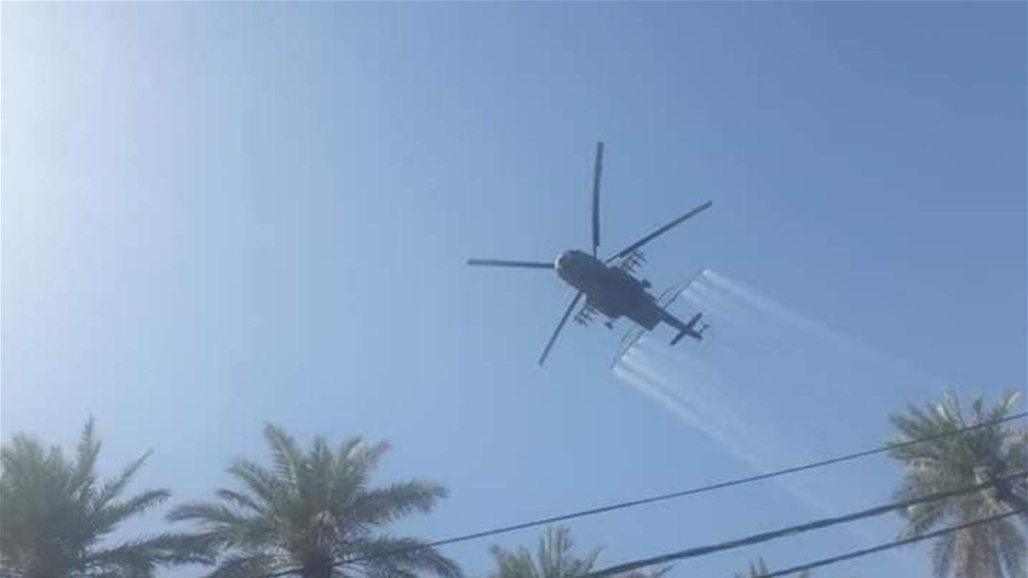 الطائرات العسكرية تكافح "الدوباس" في كربلاء