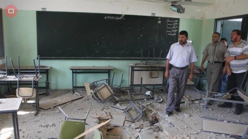 تضرر العديد من مدارس غزة جراء القصف الاسرائيلي