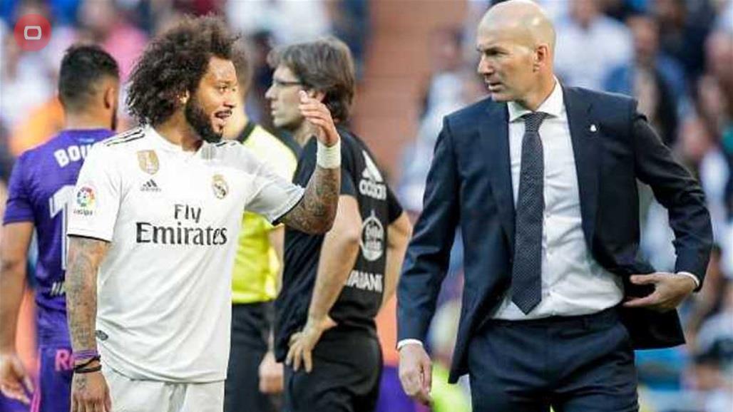 استبعاد مارسيلو عن تشكيلة ريال مدريد بعد شجار مع زيدان