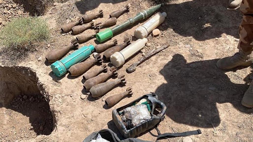 بالصور: ضبط صواريخ ومواد شديدة الانفجار في ديالى  