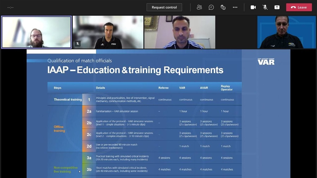 لجنة الحكام تعقد اجتماعاً مع الاتحاد الدولي بشأن توفير الـ(VAR)