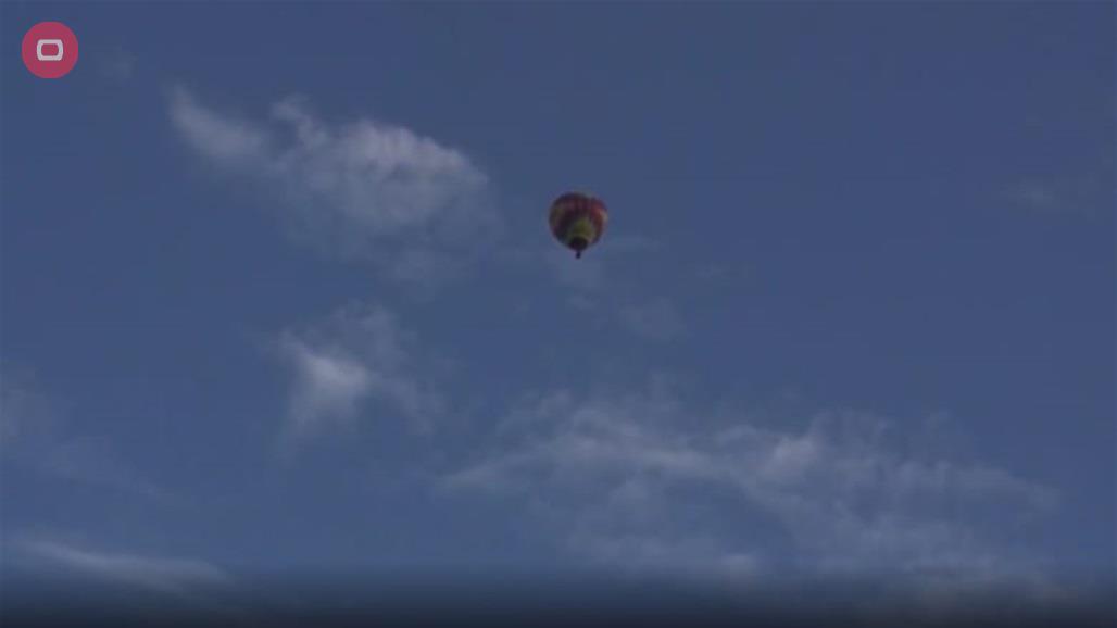 فيديو يوثق سقوط منطاد على الارض ومقتل جميع من كانوا عليه