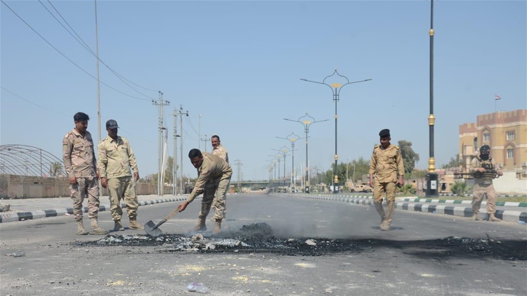بعد تظاهرات عارمة.. الأمن يشرع بحملة تنظيف في ذي قار (صور)