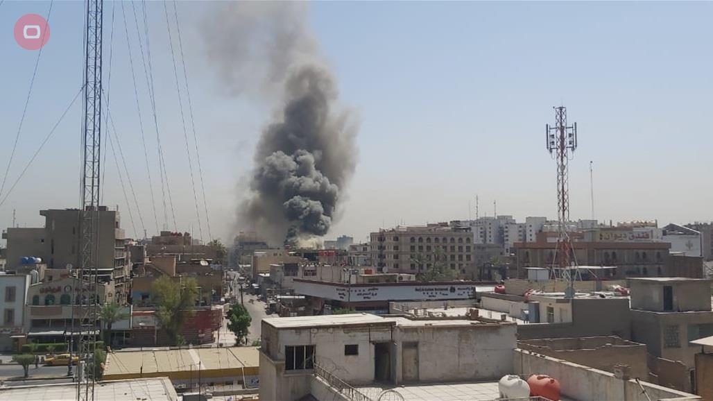 بالصور.. اندلاع حريق كبير بمنطقة السعدون وسط بغداد