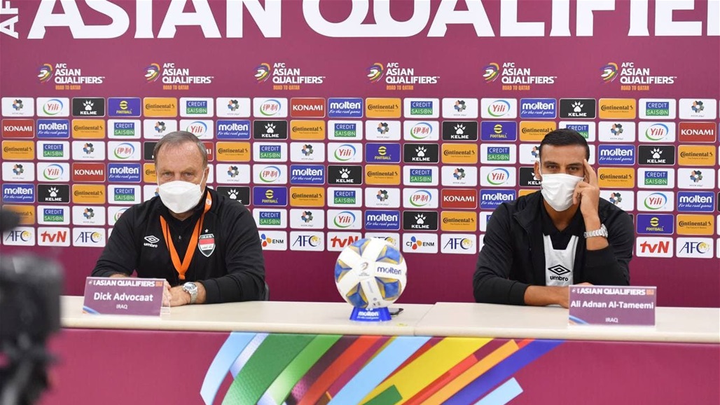 أدفوكات يؤكد عزمه على قيادة العراق إلى كأس العالم أدفوكات يؤكد عزمه على قيادة العراق إلى كأس العالم