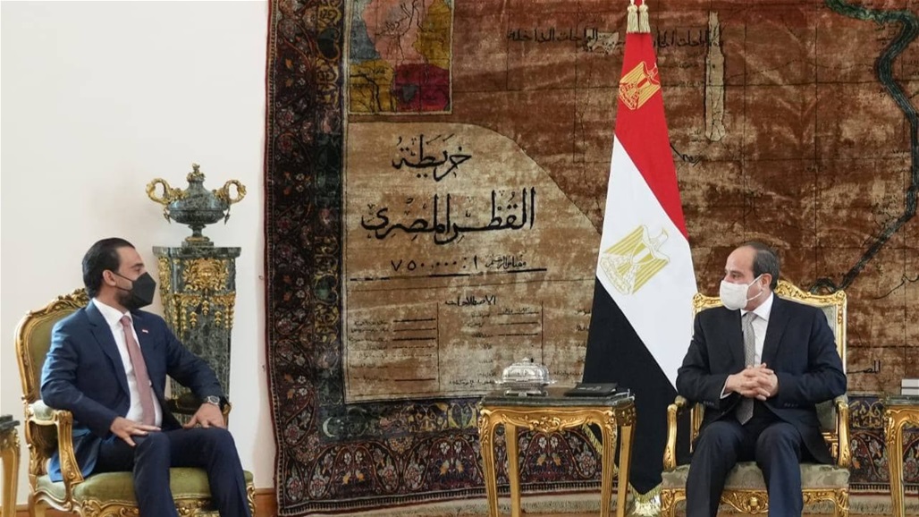 السيسي يؤكد للحلبوسي حرص مصر على تطوير التعاون مع العراق