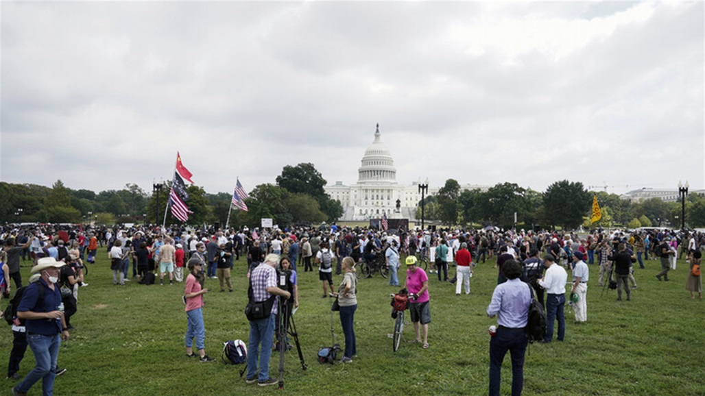 احتجاج أمام الكابيتول الأمريكي دعماً للمعتقلين على خلفية اقتحام الكونغرس