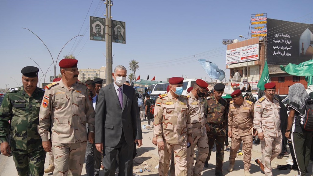 الغانمي والشمري يتفقدون محاور سير الزائرين (صور) 