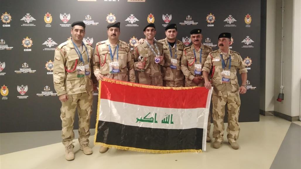 جندي عراقي يحصد الميدالية البرونزية في بطولة العالم للعسكريين (فيديو)