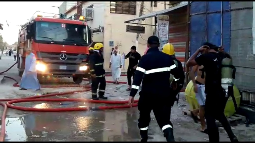 اندلاع حريق داخل بناية تجارية شرقي بغداد