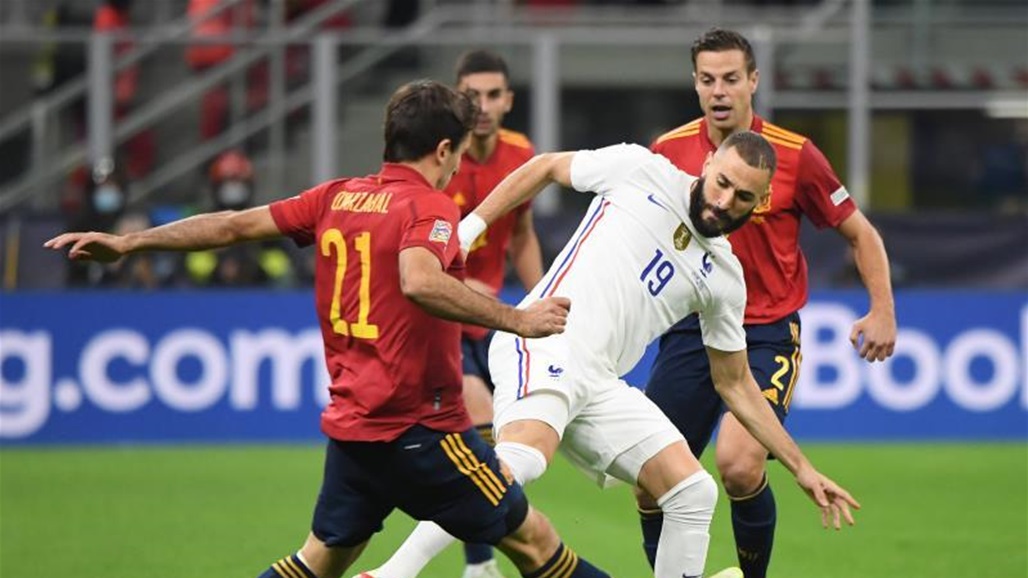 فرنسا تتوج بدوري الأمم الأوروبية بعد فوزها على إسبانيا