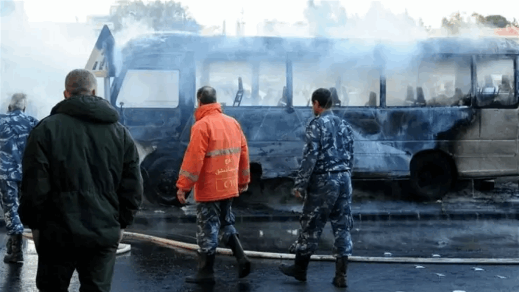 تفاصيل جديدة عن التفجير الذي استهدف حافلة عسكرية في دمشق 